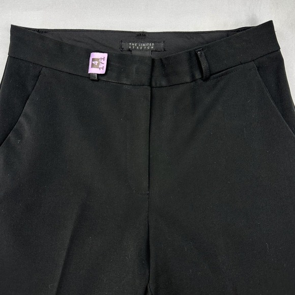 The Limited Stretch Pants Womens 2‎ Long Black Dress Career Work Office Trousers - Picture 4 of 10